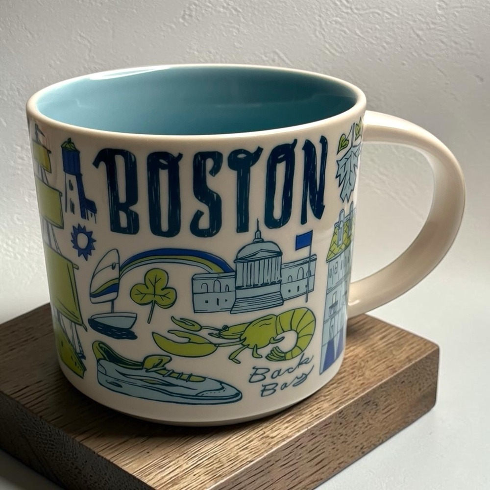 Starbucks Boston Massachusetts Been There Series 14oz Coffee Tea Cup Mug 2023